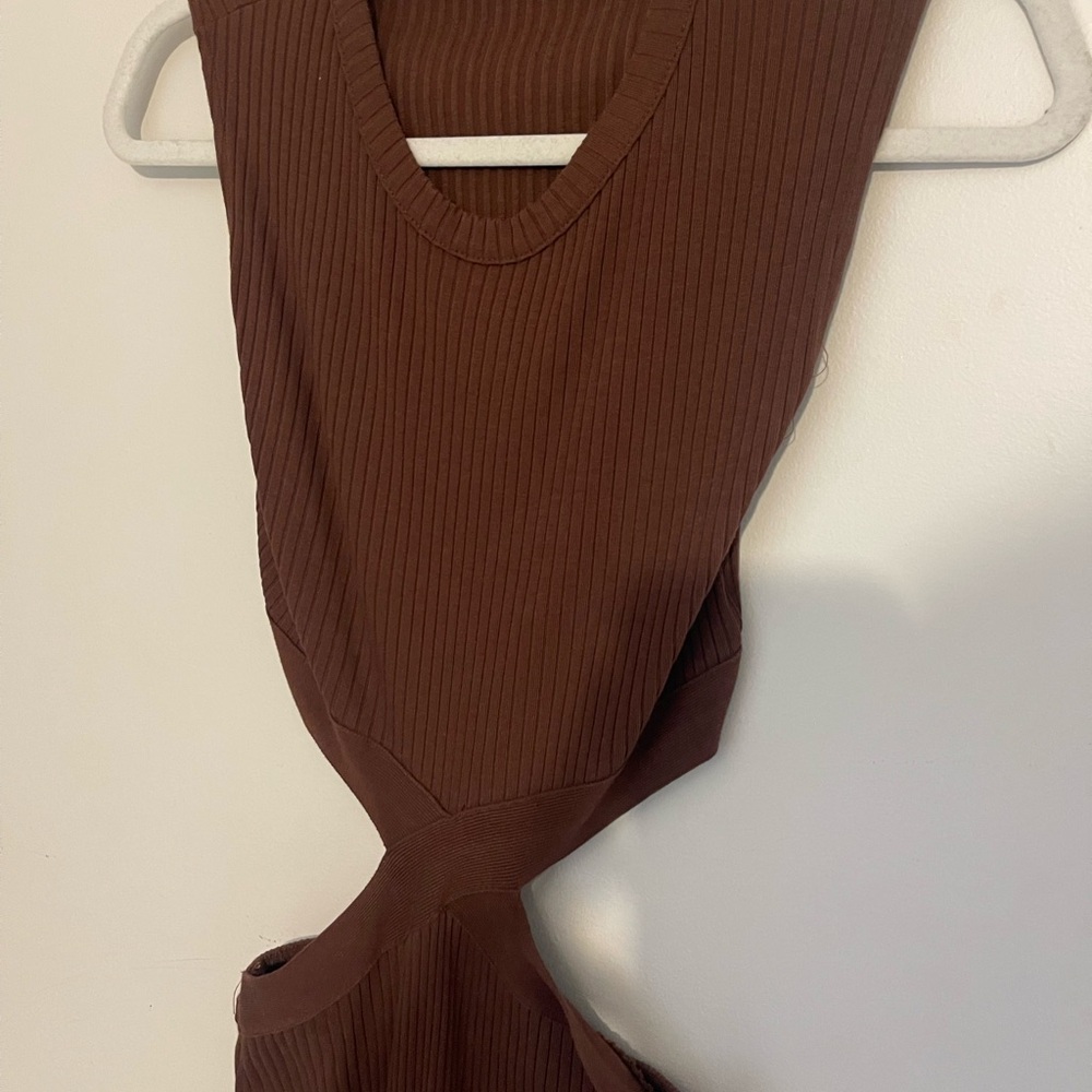 Zara Chocolate Brown Dress - Picture 4 of 4